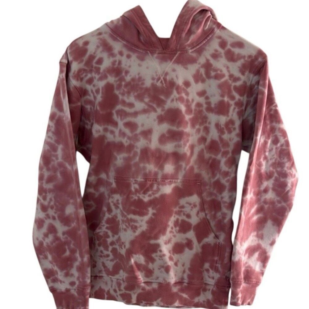 Lululemon All Yours Pullover Hoodie – Pink Tie Dye, Size 4, Kangaroo Pockets